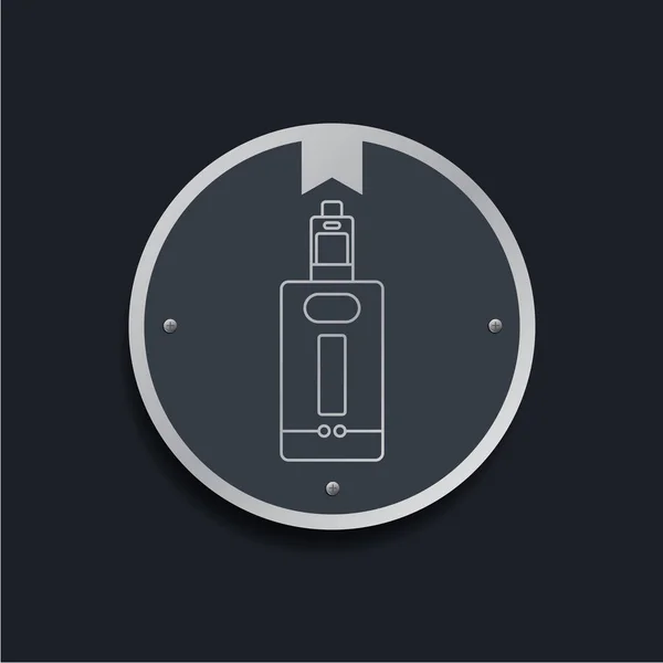 电子便携式汽化器徽标 — 图库矢量图片