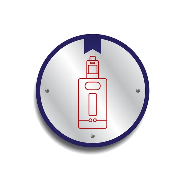 电子便携式汽化器徽标 — 图库矢量图片