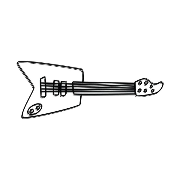 Rock gitár képei téma — Stock Vector