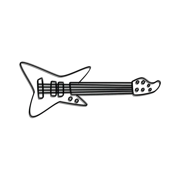 Tema arte guitarra rock — Vector de stock