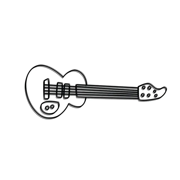 Rock tema de arte guitarra — Vetor de Stock