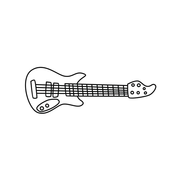 Rock tema de arte guitarra — Vetor de Stock