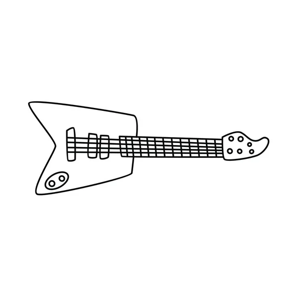 Rock tema de arte guitarra — Vetor de Stock