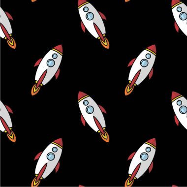 karikatür roket gemisi