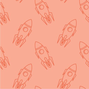 karikatür roket gemisi