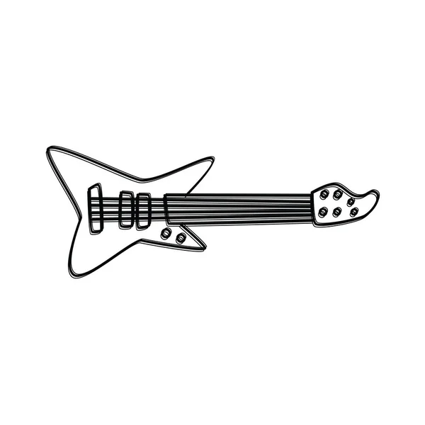 Thème d'art guitare rock — Image vectorielle