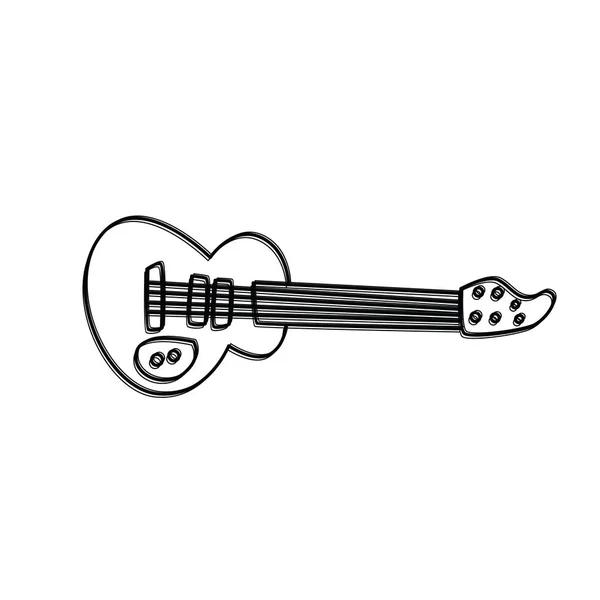 Rock guitar art theme — Stock Vector