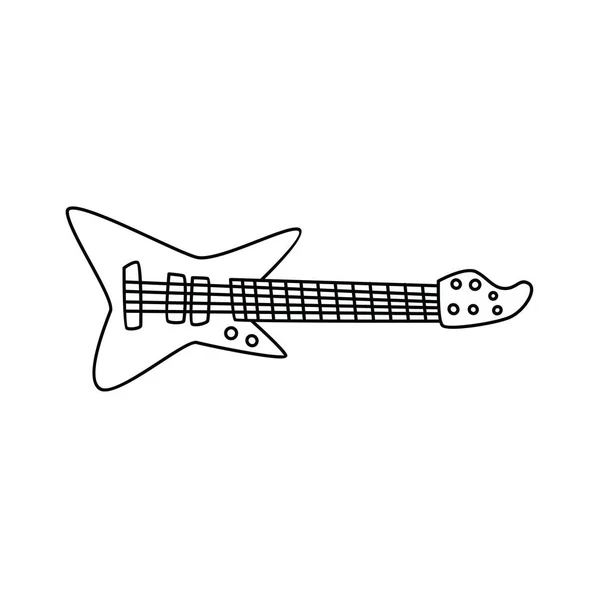 Tema arte guitarra rock — Vector de stock
