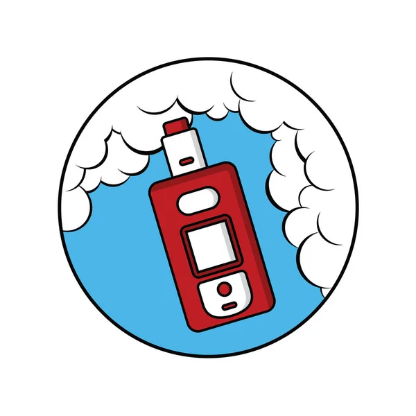 Logo del vaporizador portátil electrónico — Archivo Imágenes Vectoriales