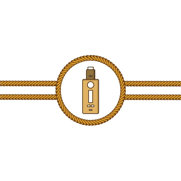 Logo du vaporisateur portable électronique — Image vectorielle