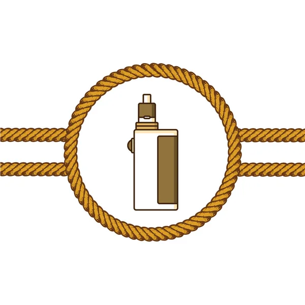Elektronische draagbare vaporizer logo — Stockvector