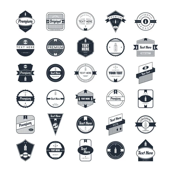 Ensemble de logos de vaporisateur portable électronique — Image vectorielle
