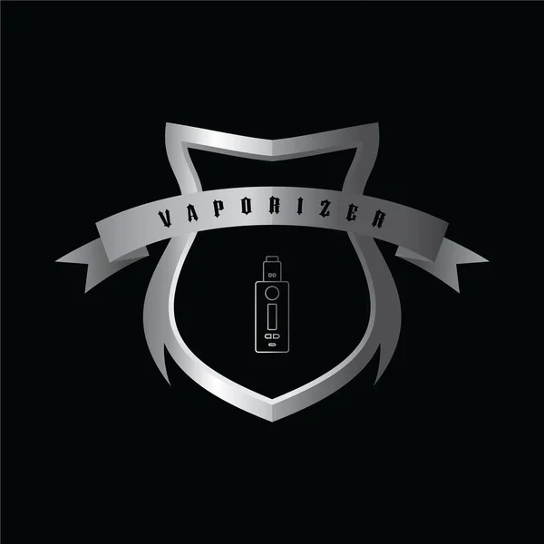 Elektronický přenosný vaporizér logo — Stockový vektor