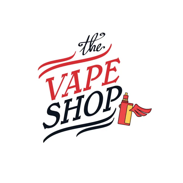 Vape shop logo — Stock Vector