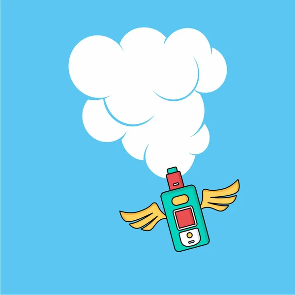 Logo du vaporisateur portable électronique — Image vectorielle