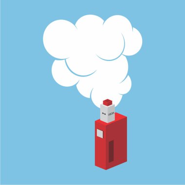 Renkli elektronik taşınabilir Buharlaştırıcı logo