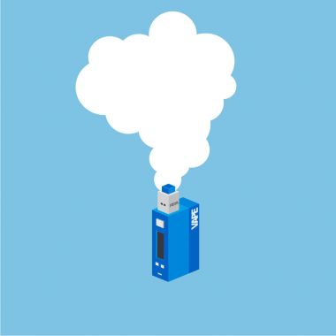 Renkli elektronik taşınabilir Buharlaştırıcı logo