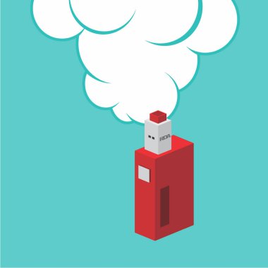 Renkli elektronik taşınabilir Buharlaştırıcı logo