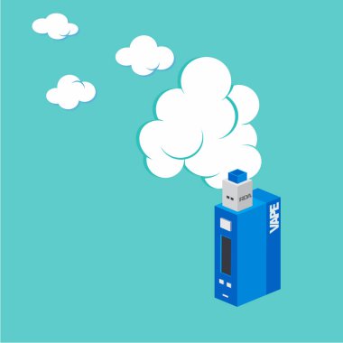 Renkli elektronik taşınabilir Buharlaştırıcı logo