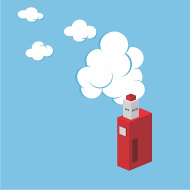 Renkli elektronik taşınabilir Buharlaştırıcı logo