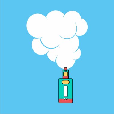 Renkli elektronik taşınabilir Buharlaştırıcı logo