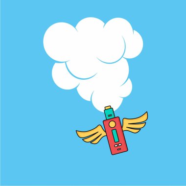 Renkli elektronik taşınabilir Buharlaştırıcı logo