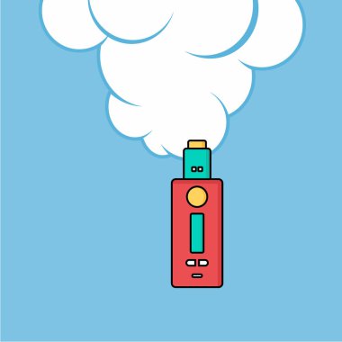 Renkli elektronik taşınabilir Buharlaştırıcı logo