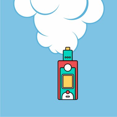 Renkli elektronik taşınabilir Buharlaştırıcı logo