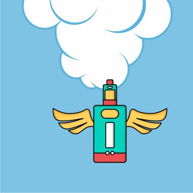 Renkli elektronik taşınabilir Buharlaştırıcı logo