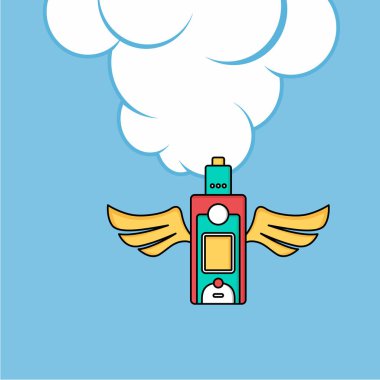 Renkli elektronik taşınabilir Buharlaştırıcı logo