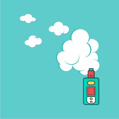 Renkli elektronik taşınabilir Buharlaştırıcı logo