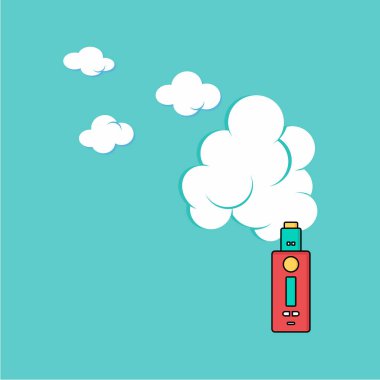 Renkli elektronik taşınabilir Buharlaştırıcı logo