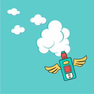 Renkli elektronik taşınabilir Buharlaştırıcı logo