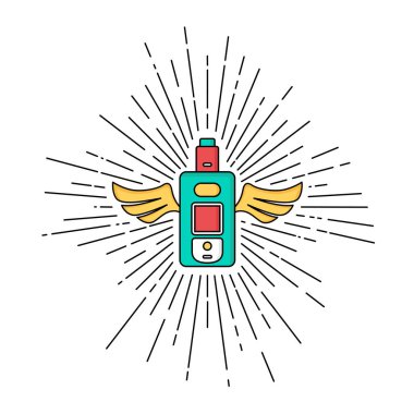 Renkli elektronik taşınabilir Buharlaştırıcı logo