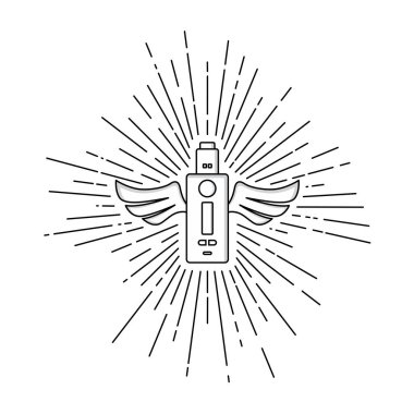 Renkli elektronik taşınabilir Buharlaştırıcı logo