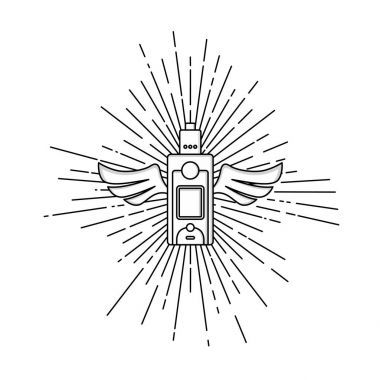 Renkli elektronik taşınabilir Buharlaştırıcı logo