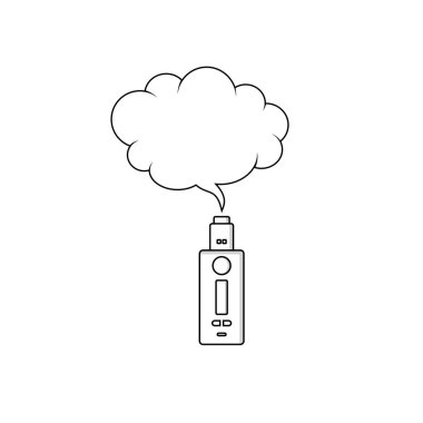 Renkli elektronik taşınabilir Buharlaştırıcı logo