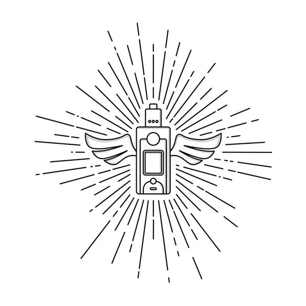 Logo du vaporisateur portable électronique couleur — Image vectorielle