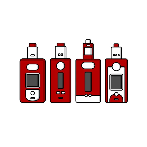 Serie di loghi portatili elettronici del vaporizzatore — Vettoriale Stock