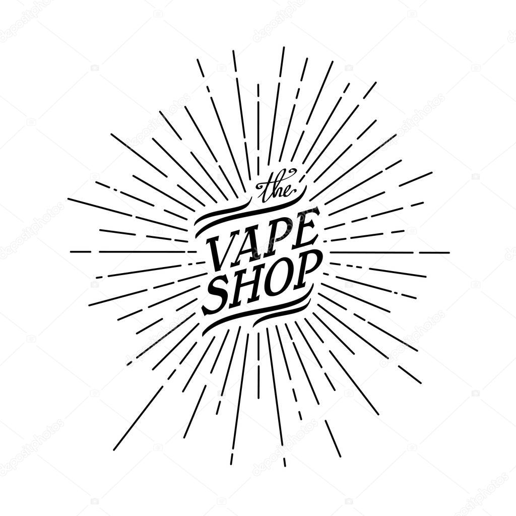 Color electronic portable vaporizer logo