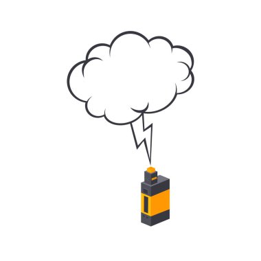 Renkli elektronik taşınabilir Buharlaştırıcı logo