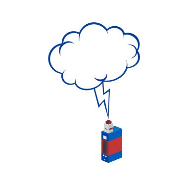 Renkli elektronik taşınabilir Buharlaştırıcı logo