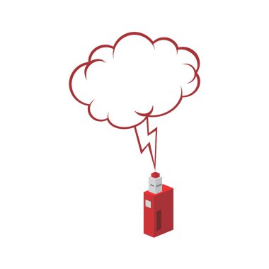 Renkli elektronik taşınabilir Buharlaştırıcı logo