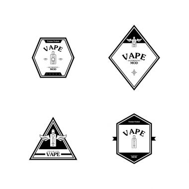 Elektronik taşınabilir Buharlaştırıcı logolar kümesi
