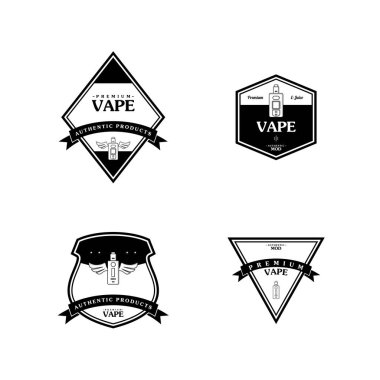 Elektronik taşınabilir Buharlaştırıcı logolar kümesi