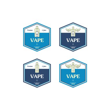 Elektronik taşınabilir Buharlaştırıcı logolar kümesi