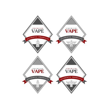 Elektronik taşınabilir Buharlaştırıcı logolar kümesi