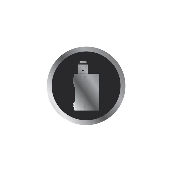 Farbige elektronische tragbare Verdampfer Logo — Stockvektor