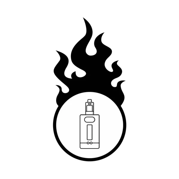 Logo del vaporizador portátil electrónico — Archivo Imágenes Vectoriales