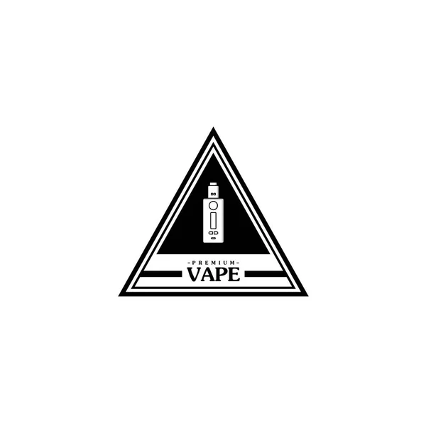 Електронний портативний логотип випарника — стоковий вектор